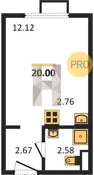 Студия 20 м² — Москва — фото 6