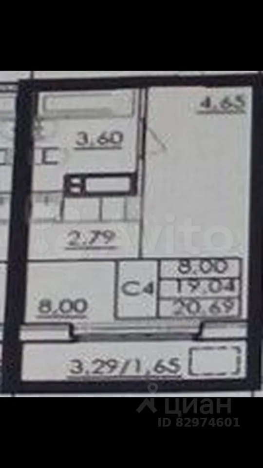 Студия 21 м² — Тюмень — фото 2
