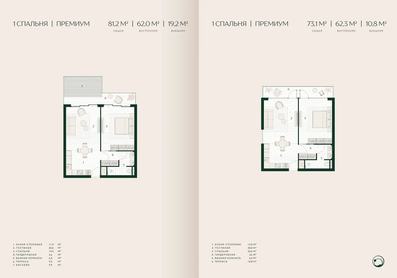 Apartment, 59 m² in Phuket — photo 2